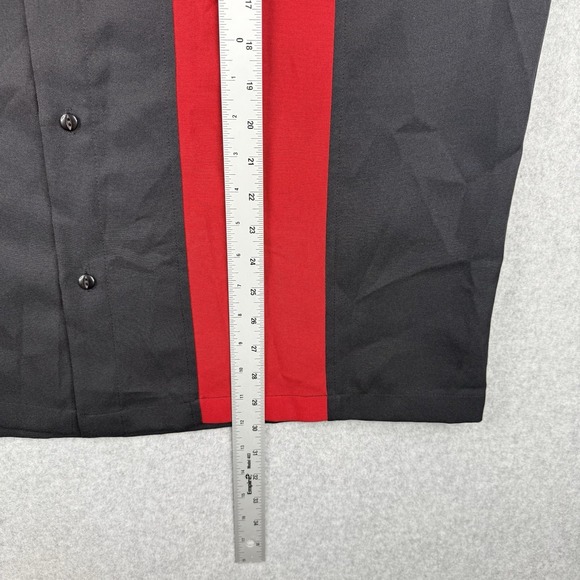 Steady Clothing Shirt Mens 2XL Black Red‎ Bowling Rockabilly Retro Made In USA - Picture 8 of 9